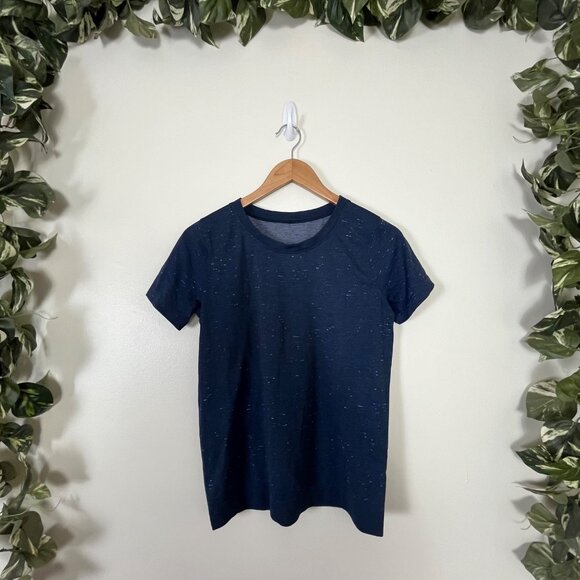 Lululemon Athletic Swiftly Tech Relaxed Short Sleeve Blue Speckle Women’s Sz 4 - Picture 1 of 7